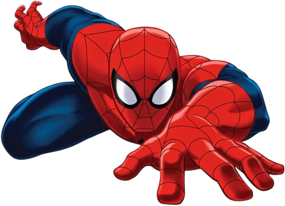 Homem-Aranha saindo da teia